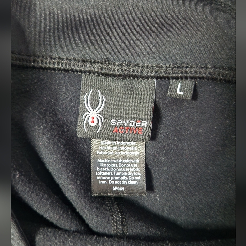Spyder Women's Black Active Leggings Pants Sz Large - Picture 3 of 4